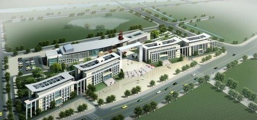安徽省望江縣縣委、縣政府新辦公樓鳥(niǎo)瞰圖