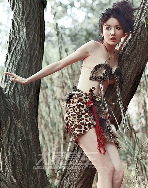 嫩模野外全裸挑戰性感極限 豹紋透視真空上位圖