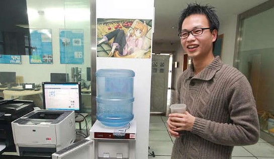 浙大飲水機萌娘爆紅網絡 水開自動發微博