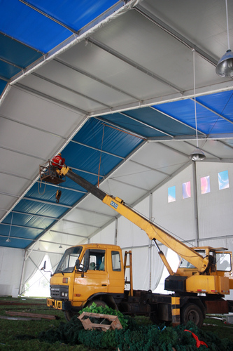 今年青島啤酒節門票價格不變 12個啤酒大棚搭建完畢