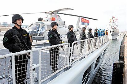 我第十四批護航編隊青島起航 我第十四批護航編隊青島起航