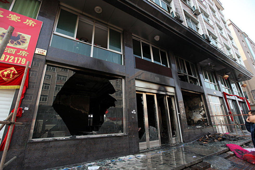 高清：浙江溫嶺居民樓突發火災 8人死亡